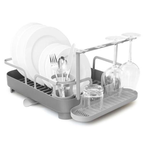 Escorredor de louças em plástico Umbra Holster 42x34x15cm carvão Escorredor de louças em plástico Umbra Holster 42x34x15cm carvão