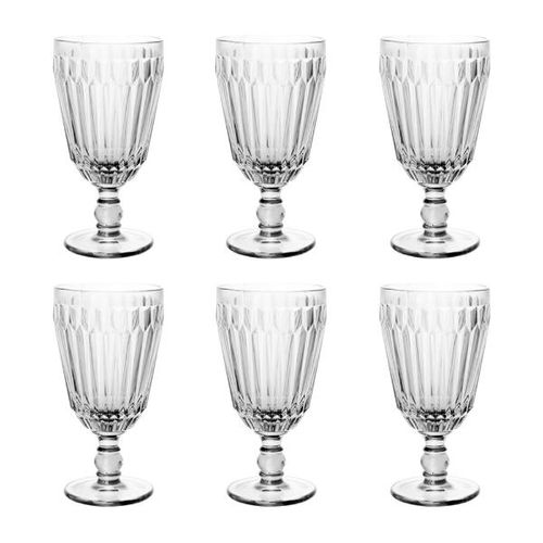 Jogo 6 Taças L'Hermitage Bretagne Cristal Ecológico 330ml, Design Texturizado, Livre de Chumbo Jogo 6 Taças L'Hermitage Bretagne Cristal Ecológico 330ml, Design Texturizado, Livre de Chumbo