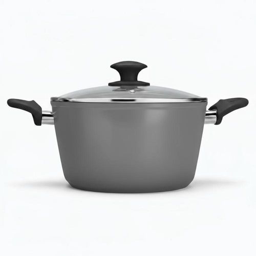 Caçarola Brinox Optima 24cm 4,6L revestimento cerâmico stone, alumínio 4,5mm e Indução, PFOA Free