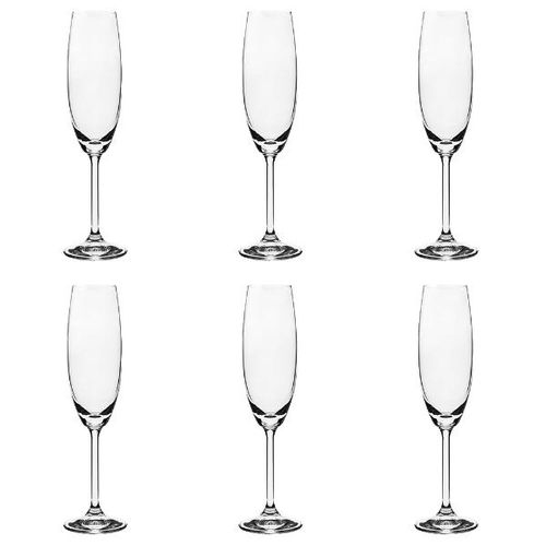 Jogo de taças para champanhe Bohemia Gastro 6 peças 220ml