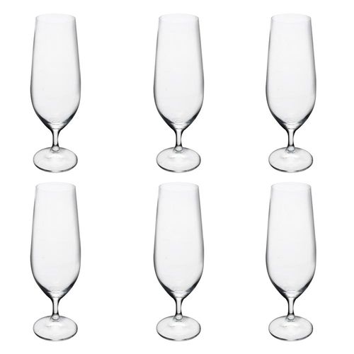 Jogo de taças para cerveja em cristal Bohemia Anna 380ml 6 peças