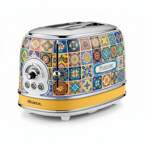 Torradeira Ariete Positano 155, 750W, 220V, Desligamento Automático, Estilo Vintage Torradeira Ariete Positano 155, 750W, 220V, Desligamento Automático, Estilo Vintage