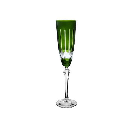Taça para champanhe em cristal L'Hermitage Elizabeth 200ml verde Taça para champanhe em cristal L'Hermitage Elizabeth 200ml verde
