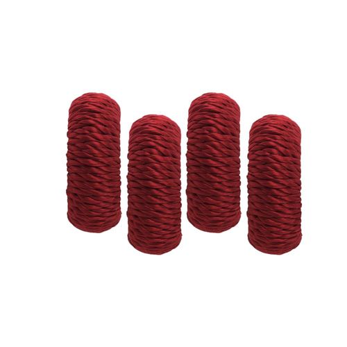 Jogo de argolas para guardanapos Copa&Cia Rayon 4 peças blood