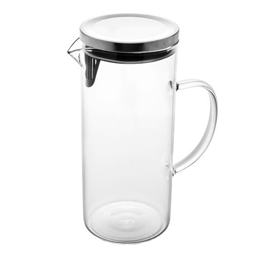 Jarra em vidro Wolff 1,4 litro com tampa de Inox: Frescor e design à mesa