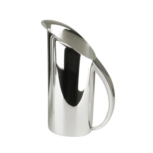 Jarra Oval para Água Saint James Infinity em Prata, 1,3 Litro, Luxo e Elegância para Mesa