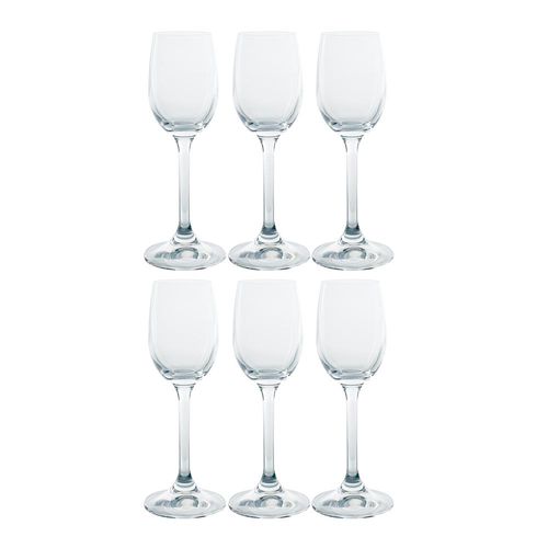 Jogo de taças para licor em cristal Bohemia Anna 65ml 6 peças Jogo de taças para licor em cristal Bohemia Anna 65ml 6 peças