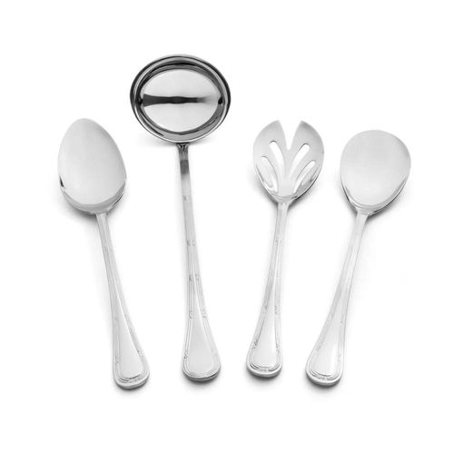 Jogo de utensílios para servir em inox St. James Casual Lace 4 peças Jogo de utensílios para servir em inox St. James Casual Lace 4 peças
