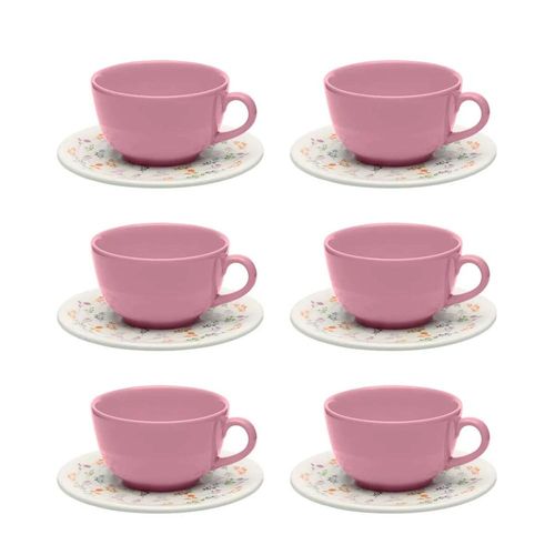 Jogo Xícaras Cerâmica Oxford Unni Jardim Secreto 200 Ml: Afeto Jogo Xícaras Cerâmica Oxford Unni Jardim Secreto 200 Ml: Afeto