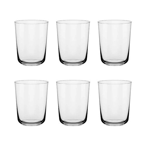 Jogo 6 Copos Cristal Oxford Ginga Água 445 Ml: Resistente Jogo 6 Copos Cristal Oxford Ginga Água 445 Ml: Resistente