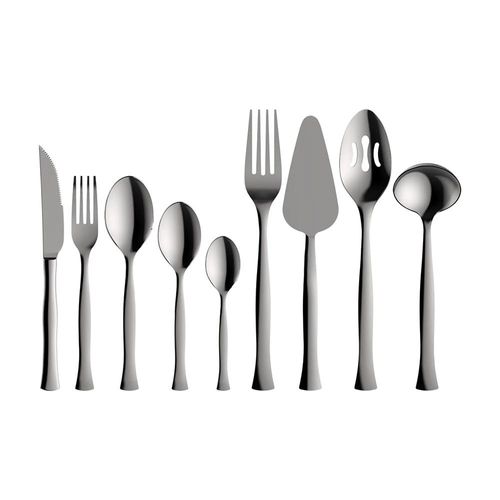 Faqueiro Aço Inox Premium 65 Peças Oxford Noronha: Design Ondulado