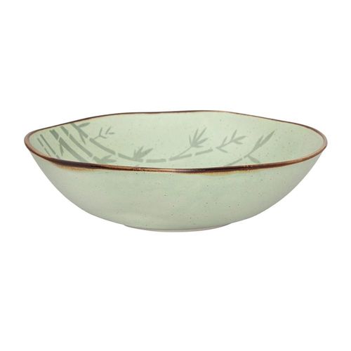 Saladeira Cerâmica Oxford Ryo Bambu 26 Cm: Orgânica Verde