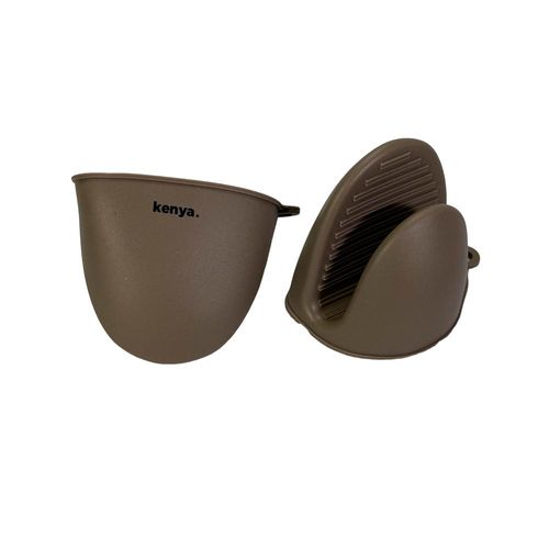 Jogo de luvas de silicone Kenya 2 peças 11x8cm cinza Jogo de luvas de silicone Kenya 2 peças 11x8cm cinza