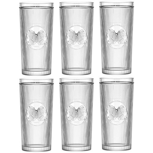 Jogo de Copos L'Hermitage Borboleta 350ml, Elegância Sustentável e Design em Cristal Jogo de Copos L'Hermitage Borboleta 350ml, Elegância Sustentável e Design em Cristal