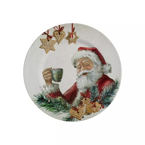 Prato sobremesa em cerâmica Alleanza Gingerbread 19,5cm Prato sobremesa em cerâmica Alleanza Gingerbread 19,5cm