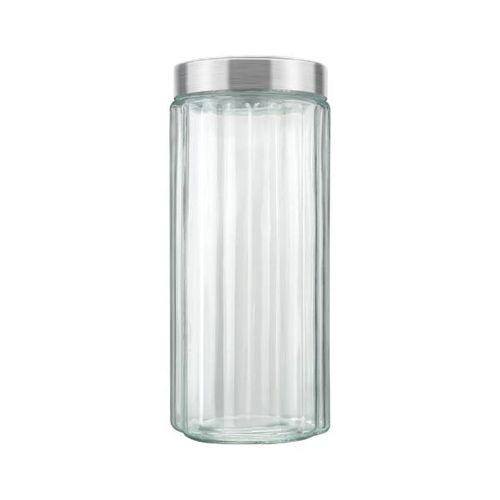 Pote liso em vidro Invicta Collection 2,2 litros prata Pote liso em vidro Invicta Collection 2,2 litros prata