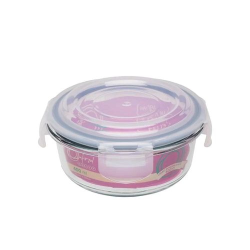 Pote Hermético de Vidro Redondo Oxford Daily 400ml Pote Hermético de Vidro Redondo Oxford Daily 400ml