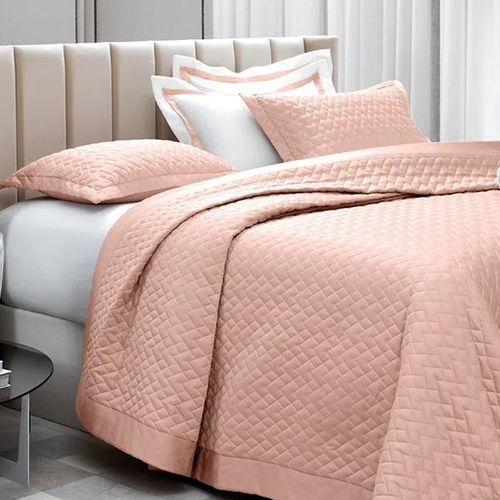 Colcha Trussardi Spiazzo 2,90mx2,70m king Rosa Perla