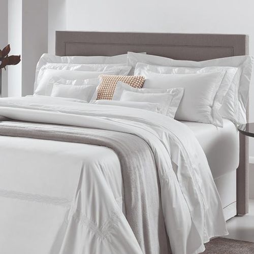 Almofada Rolinho Trussardi Livorno 16x40cm branco carvalho