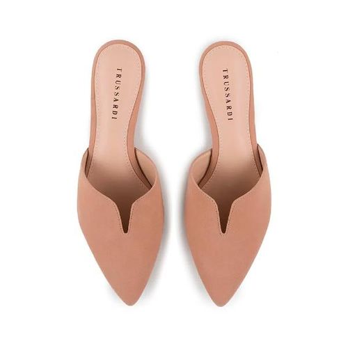 Mule bico fino Trussardi Nobuck tamanho 38 nude Mule bico fino Trussardi Nobuck tamanho 38 nude