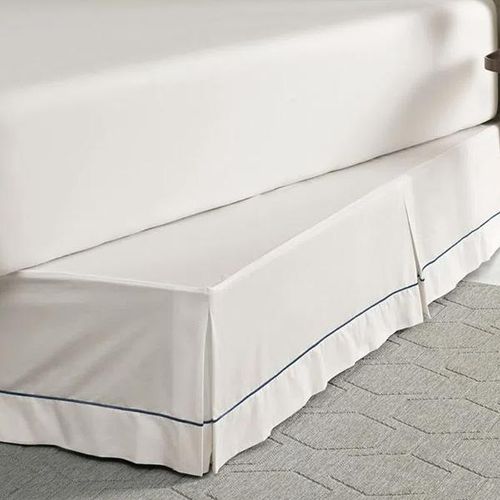 Saia para colchão Trussardi Lamone king 200 fios Branco/Legno Saia para colchão Trussardi Lamone king 200 fios Branco/Legno