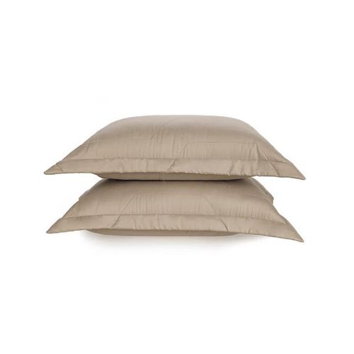 Jogo de Porta Travesseiro Trussardi Palazzi 300 fios 2 peças 50cmx70cm Nocciola