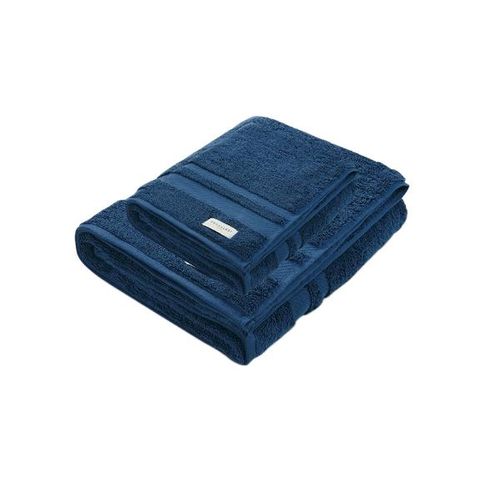 Jogo de toalhas Trussardi Lorenzi 2 peças 70cmx1,40m Marino
