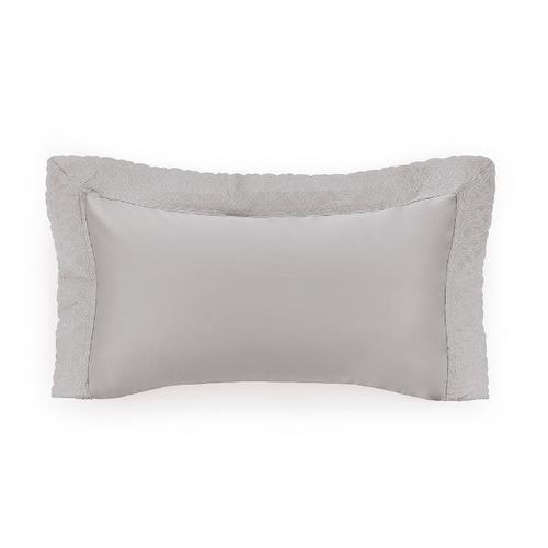 Fronha Trussardi Valenza 300 fios 50cmx90cm Marmo/Platino Fronha Trussardi Valenza 300 fios 50cmx90cm Marmo/Platino