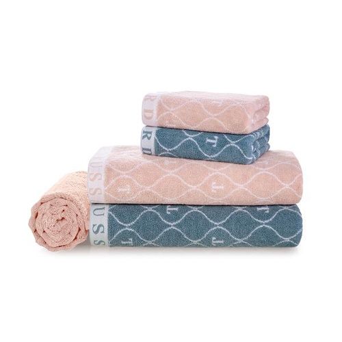 Jogo de Banho Trussardi Speciale 5 Peças 86cmx1,60m Soft Rose/Azzuro Jogo de Banho Trussardi Speciale 5 Peças 86cmx1,60m Soft Rose/Azzuro