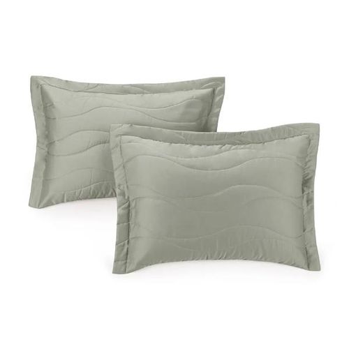 Jogo de Porta Travesseiro Trussardi Novara 300 fios 2 peças 50cmx70cm Pistacchio Jogo de Porta Travesseiro Trussardi Novara 300 fios 2 peças 50cmx70cm Pistacchio