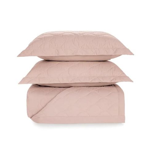 Colcha Trussardi Montanelli 200 fios 2,20mx2,50m Casal Rosa Quartizo Colcha Trussardi Montanelli 200 fios 2,20mx2,50m Casal Rosa Quartizo