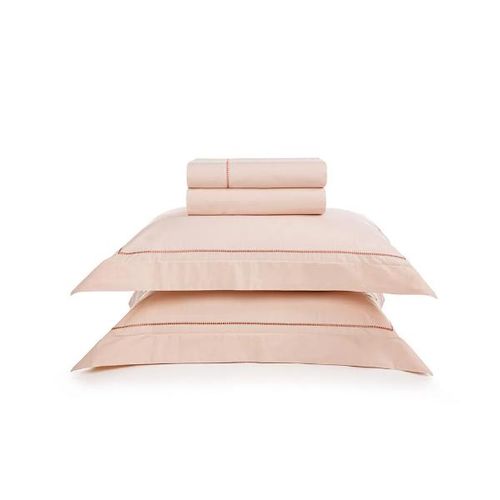 Jogo de lençol Trussardi Cammillo 200 fios 100% Algodão Casal Rosa/Rosa
