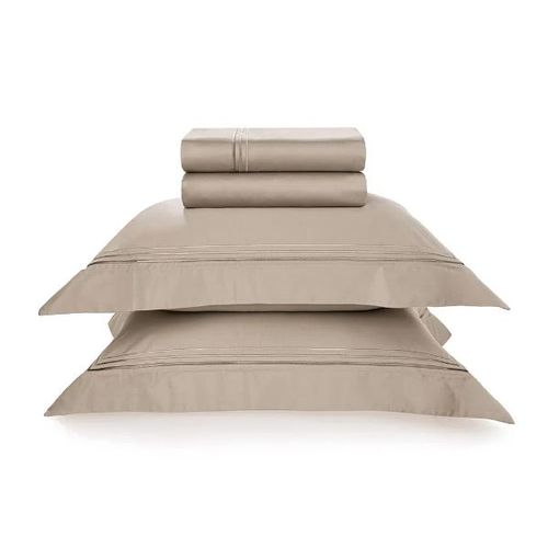 Jogo de lençol Trussardi Fortore 300 fios 100% Algodão Casal Nocciola Jogo de lençol Trussardi Fortore 300 fios 100% Algodão Casal Nocciola