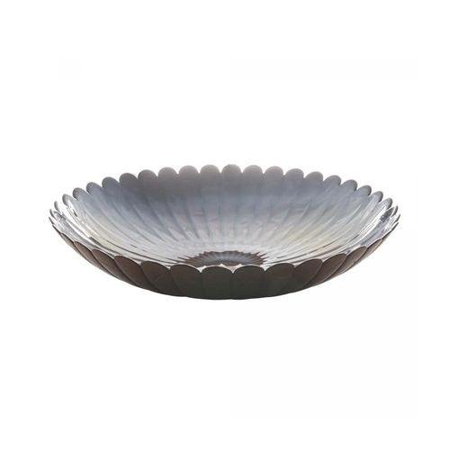 Centro de Mesa de Vidro Wolff Ibis 40x8,5cm Bronze e Petróleo