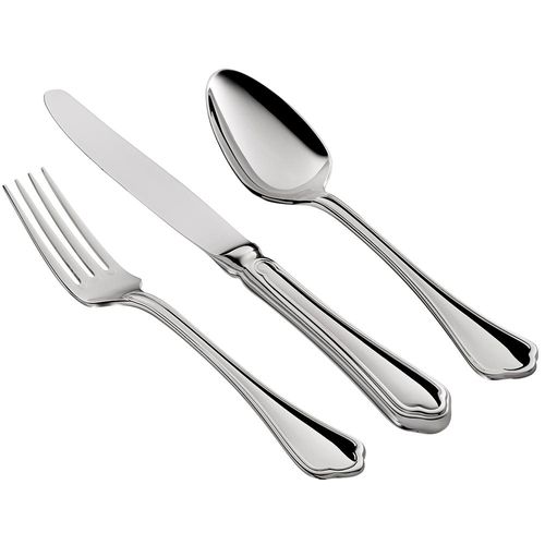 Faqueiro em Prata Saint James Florence 130 Peças com Banho de Prata para Criar Experiências de Luxo e Requinte à Mesa