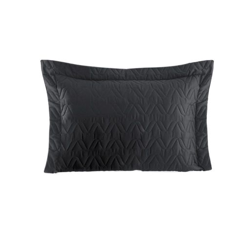 Porta travesseiro Kacyumara Tinto Satineé 300 fios 50cmx70cm preto Porta travesseiro Kacyumara Tinto Satineé 300 fios 50cmx70cm preto
