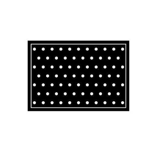 Tapete de Cozinha Kacyumara 45cmx65cm Black White