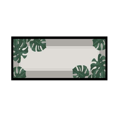 Passadeira de Cozinha Kacyumara Antiderrapante 45cmx1,20m Plant