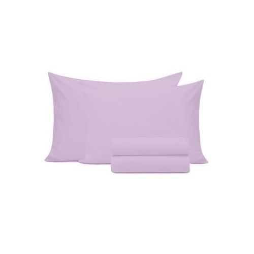 Jogo de lençol duplo com elástico Domani DMI King Violeta 100% algodão