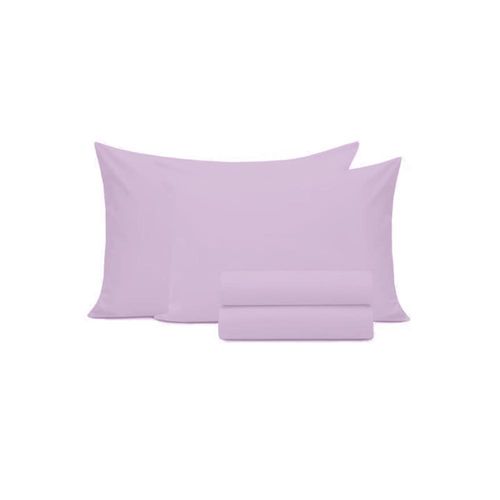 Jogo de lençol duplo com elástico Domani DMI Casal Violeta 100% algodão