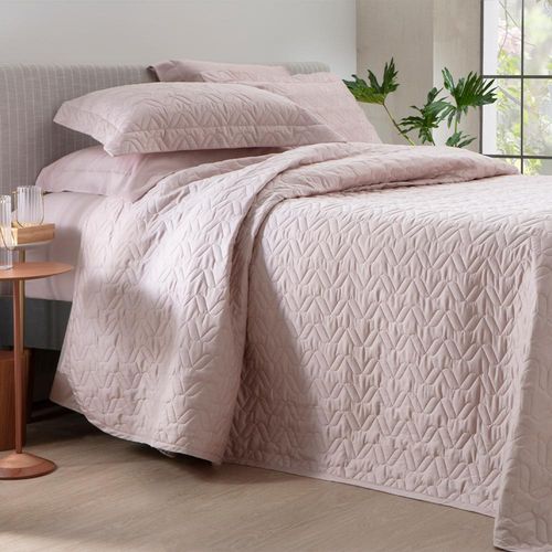Colcha Square Kacyumara Satineé 300 fios Queen 2,40mx2,60m Rose