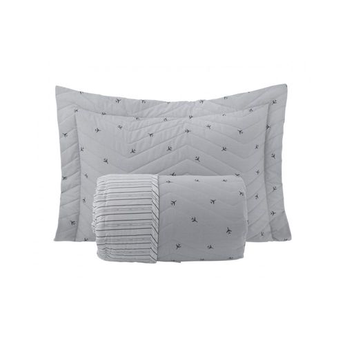 Colcha Plane Kacyumara Vida Bela 200 fios Solteiro 1,80mx2,40m Estampado