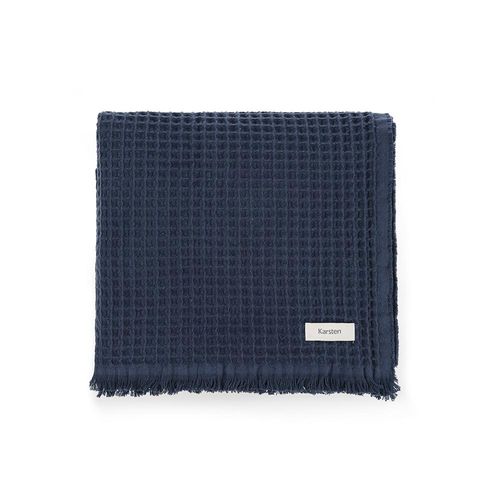 Manta Karsten Denver 1,50mx2,00m 100% Algodão Marinho