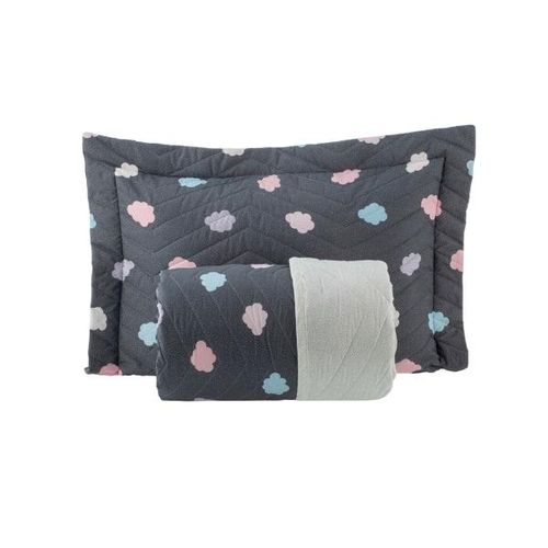 Colcha Nuvem Kacyumara Vida Bela 200 fios Casal 2,20mx2,40m Estampado