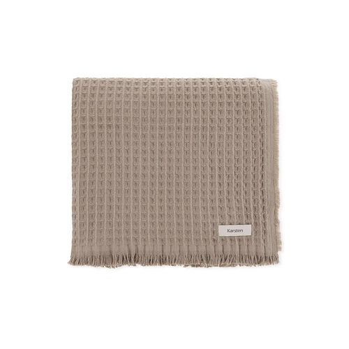 Manta Karsten Denver 1,50mx2,00m 100% Algodão Taupé