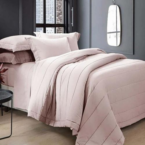 Colcha Kacyumara Fio Tinto Chambret 200 fios 2,20mx2,40m Casal Inrose Colcha Kacyumara Fio Tinto Chambret 200 fios 2,20mx2,40m Casal Inrose