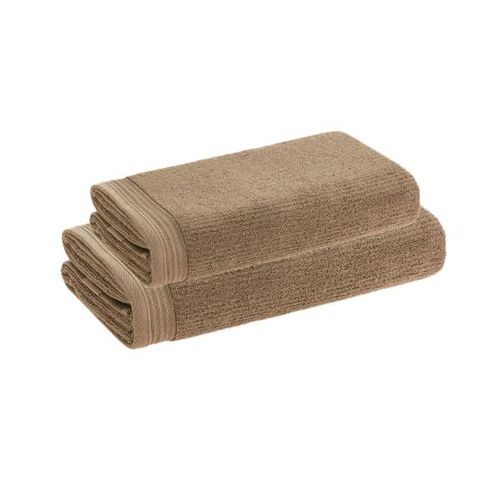 Jogo de toalhas Karsten Imperial 2 peças 70cmx1,40m Taupe