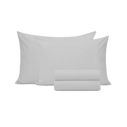 Jogo de lençol duplo com elástico Domani DMI casal branca 100% algodão Jogo de lençol duplo com elástico Domani DMI casal branca 100% algodão