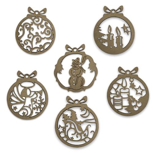 Kit Pingente com Laço 6 peças madeira Kit Pingente com Laço 6 peças madeira