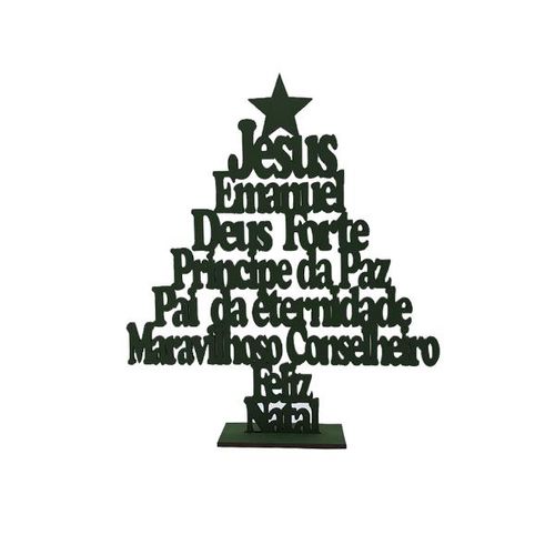 Arvore de Natal Jesus 23X20cm verde